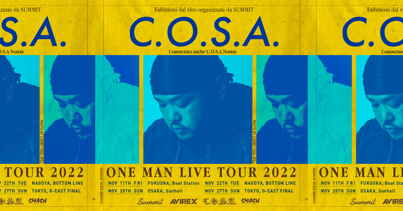 C.O.S.A. ONE MAN LIVE TOUR 2022