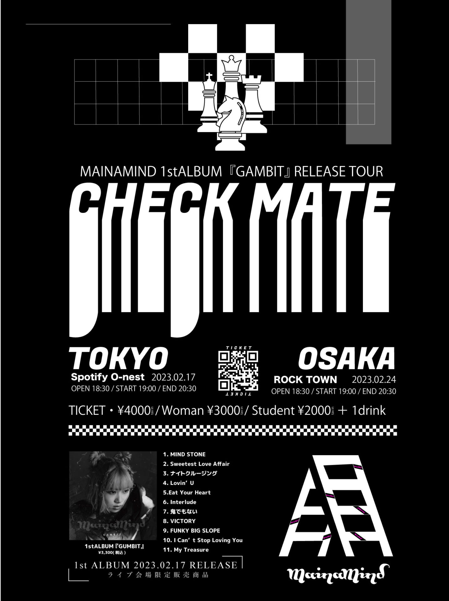 MAINAMIND 1st ALBUM RELEASE TOUR『CHECK MATE』
