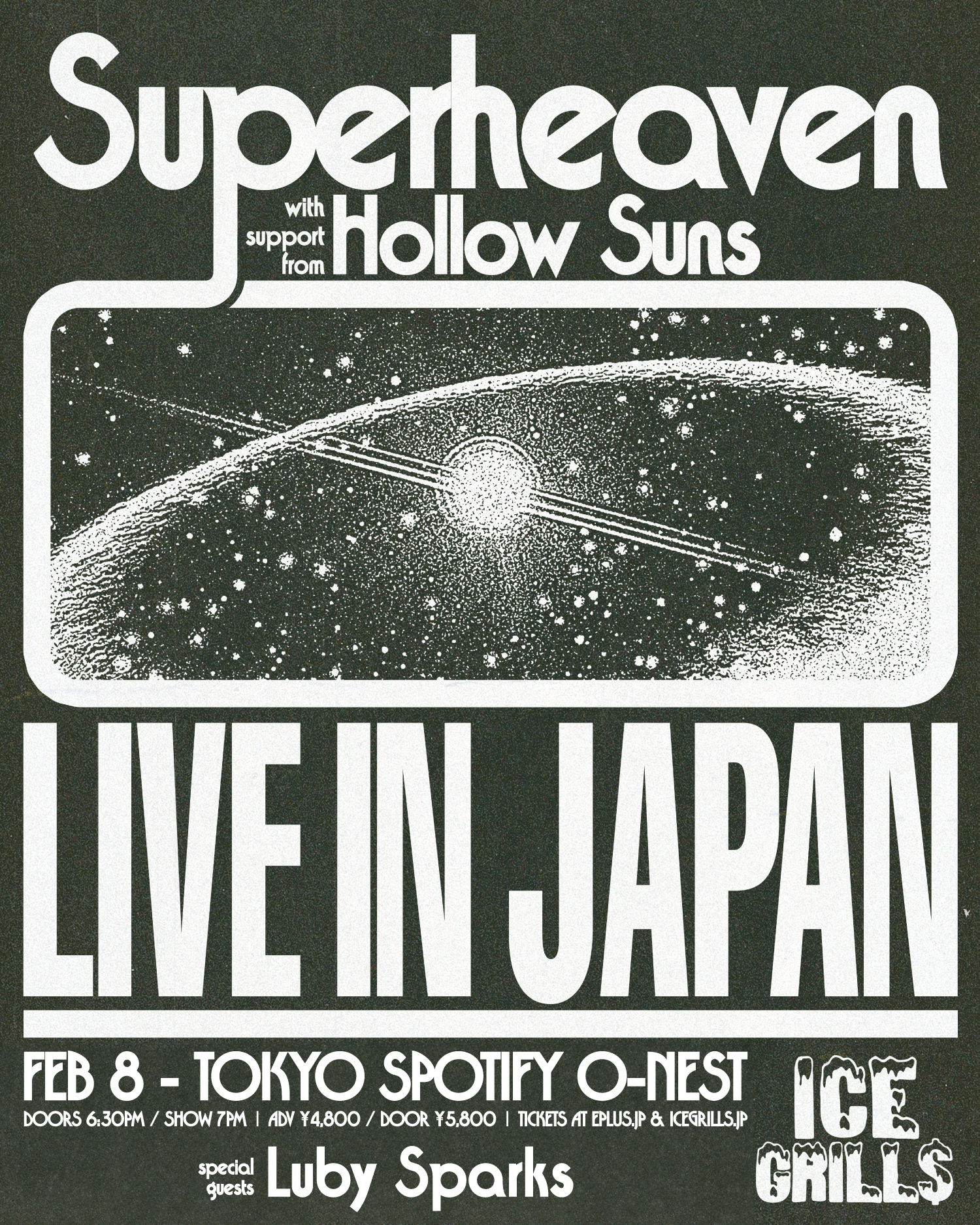 SUPERHEAVEN “LIVE IN JAPAN” with HOLLOW SUNS