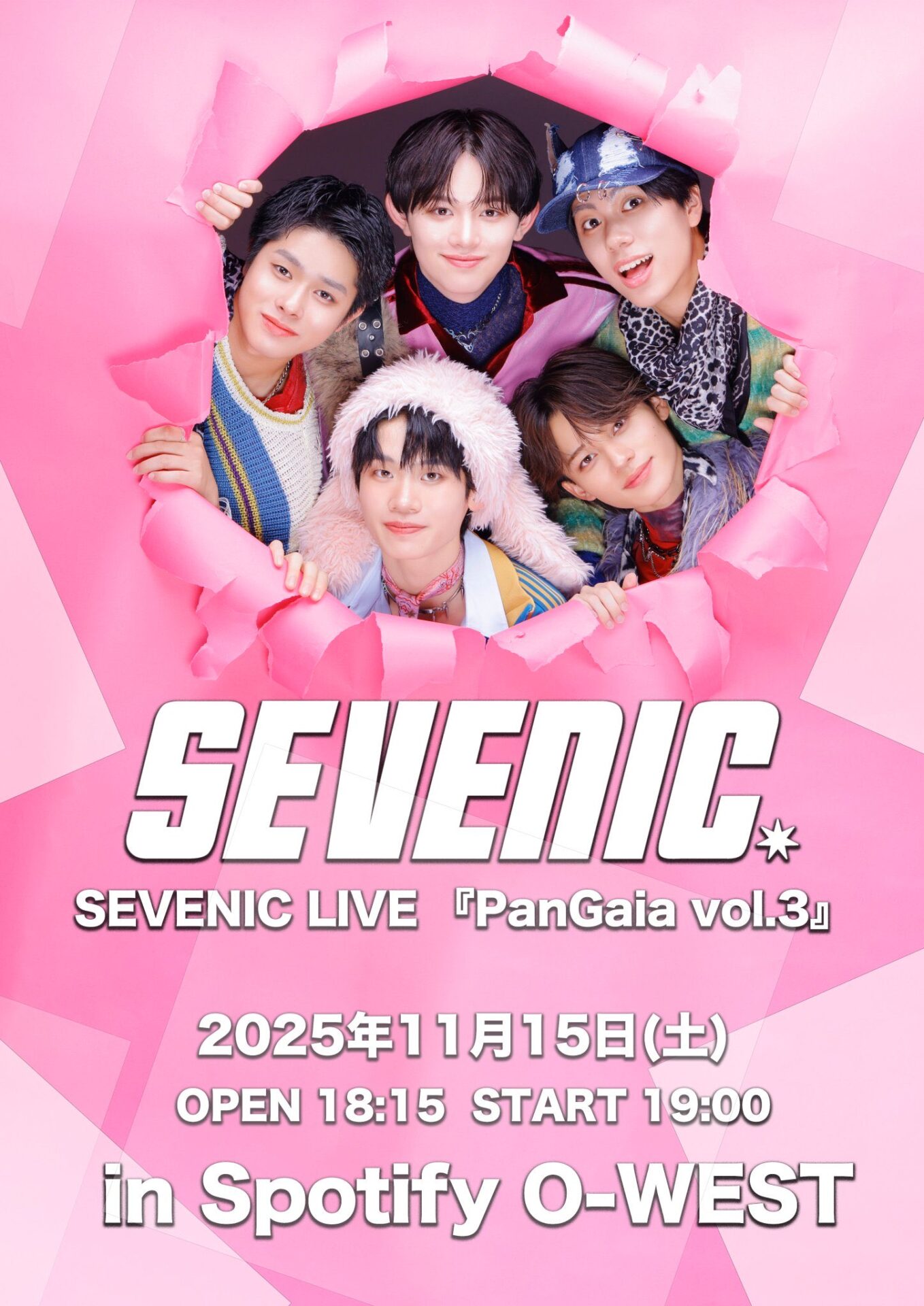 SEVENIC LIVE『PanGaia Vol.3』 | Spotify O-EAST・O-WEST・O-Crest・O
