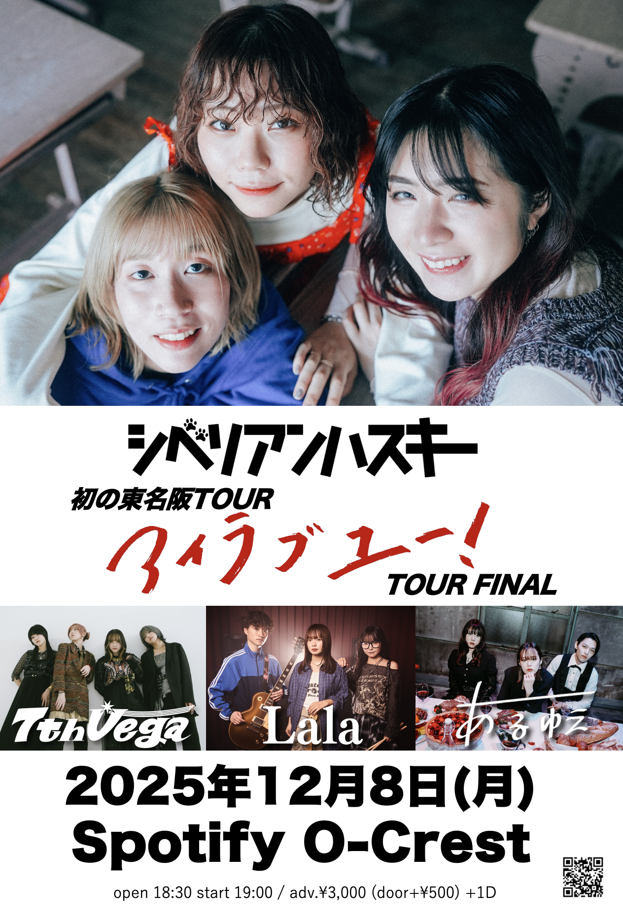 シベリアンハスキー  東名阪TOUR「アイラブユー！」