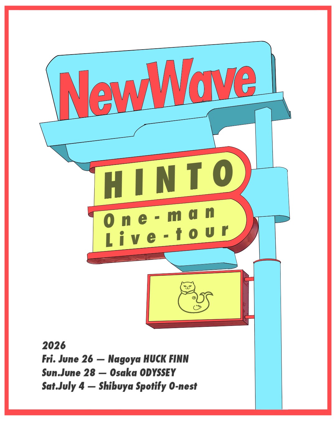 HINTO ONE-MAN TOUR 2026 「ニューウェーブ」