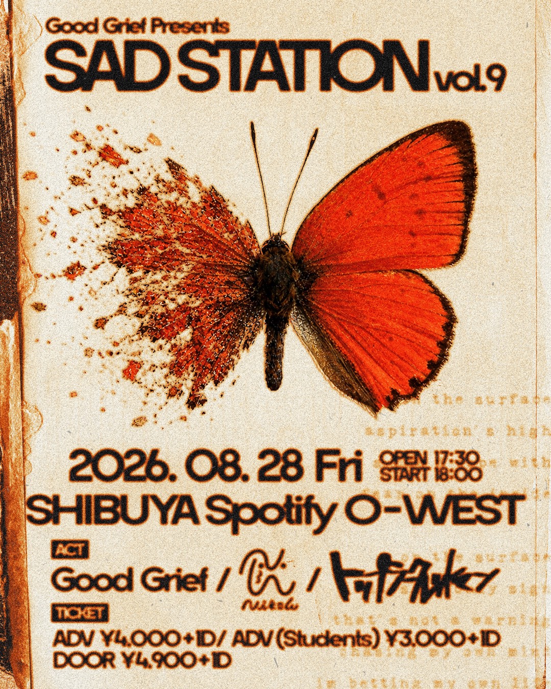Good Grief Presents  “Sad Station Vol.9”