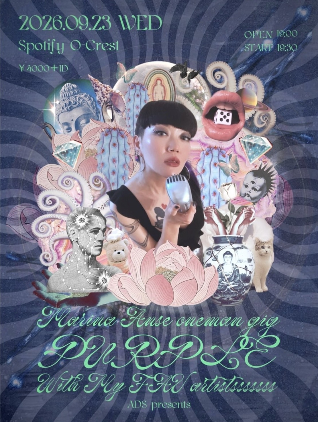 〜ADS presents〜 Marina Anse oneman gig “PURPLE with my FAV artistsssssss”